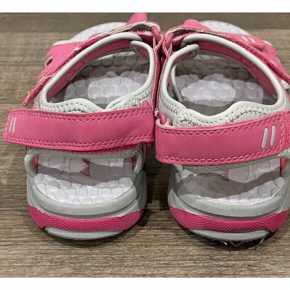 Eddie Bauer Kelsey Sport Sandals Girls Size 4 Pink Adjustable Straps Shoes - Picture 5 of 12